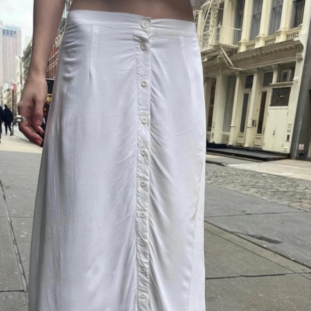 brandy melville NWT linen button maxi skirt